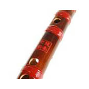Bambusová flétna Dizi s membránou a pouzdrem lazená v G